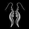 Sterling Silver Vine & Leaves Dangle Earrings