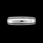 Sterling Silver High Polish Beaded Edge Band