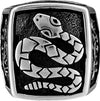 Size 11.5 - Diamondback Rattlesnake Mountain Scene Ring
