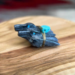 Zuni Fetish • Handcarved Raven Fetish • Sunface Fetish •