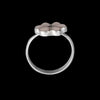 Size 5.5 - Vintage 925 Sterling Silver Rose Quartz Flower Ring, Simple Floral Design, Handmade Gemstone Jewelry, Statement Birthstone Band