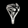 Size 8-925 Sterling Silver Frog Ring