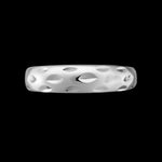 Size 11 Diamond Cut Solid Silver Band