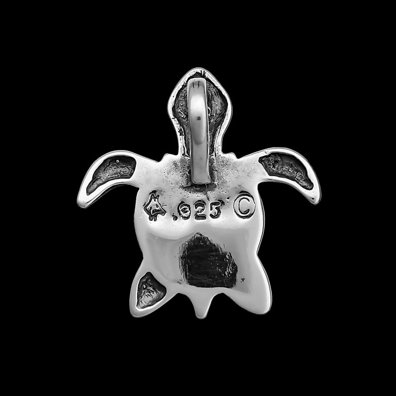 Turquoise Turtle Pendant, 925 Sterling Silver Pendant, Tortoise Pendant, Sea Turtle Pendant, Beach Pendant