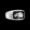 Sterling Silver Lone Eagle Ring