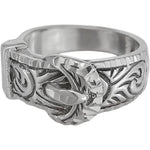 Size 7 Diamond Cut Western Belt Ring