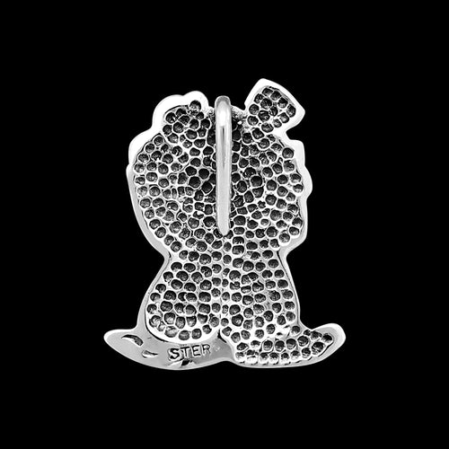 Circus Clown Pendant • 925 Sterling Silver • Diamond Cut • Handmade Jewelry