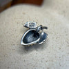925 Sterling Silver Pine Cone Pendant with Mixed Opal Inlay