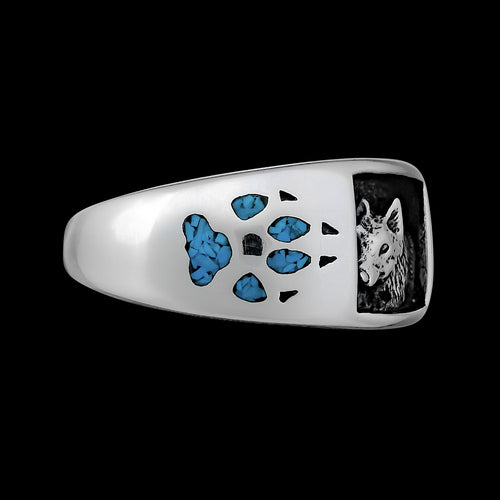 Navajo Handmade Wolf Ring • Wolf Claw Ring • 925 Sterling Silver • Native American Jewelry