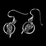 925 Sterling Silver Celtic Raven In a Perfect Circle