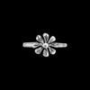 925 Sterling Silver Adjustable Toe Ring with Cute Daisy Flower