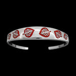 925 Sterling Silver Cuff Bracelet, Aspen Bracelet, Leaf Bracelet, Fall Season, Quaking Aspen, Tree Bracelet, Forest Bracelet