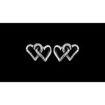 Heartbeat Earrings • Sterling Silver • Love Jewelry • Diamond Cut
