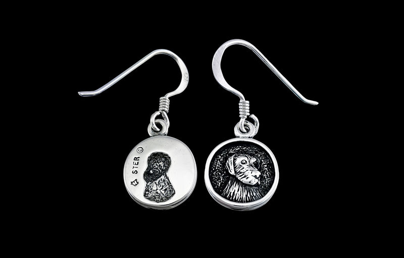 925 Sterling Silver Dog Earrings, Best Friend Earrings, Dog Earrings