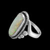 Size 7.5-925 Sterling Silver & White Opal Magnificent Oval Ring, Curved Braided Design, Handmade Opal Jewelry, Statement Birthstone Band