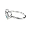 Sterling Silver Open Heart Turquoise Ring