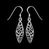 Fiddlehead Marquise Dangle Earrings