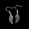 Sterling Silver Angel Wings Dangle Earrings