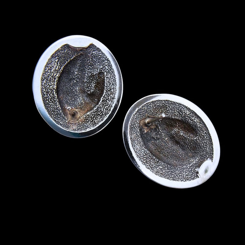Sterling Silver Native Chief Headdress Stud Earrings