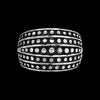 Size 6 - Diamond Cut Large Art Deco Band