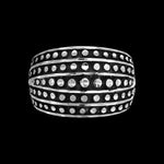 Size 6 - Diamond Cut Large Art Deco Band