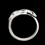 Size 8.75-925 Sterling Silver Grey Wolf Ring