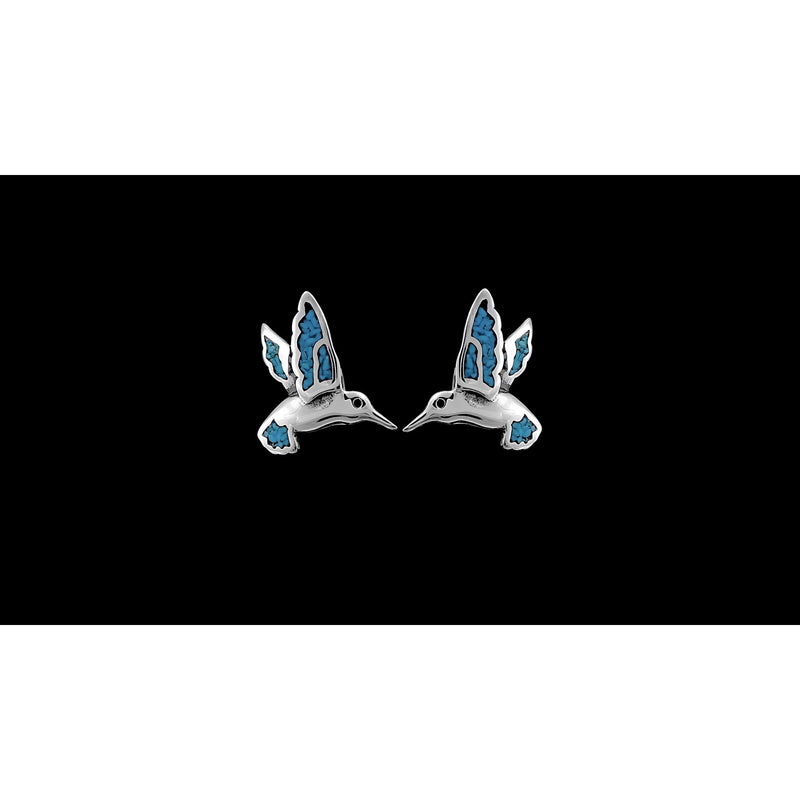 Turquoise Hummingbird Earrings