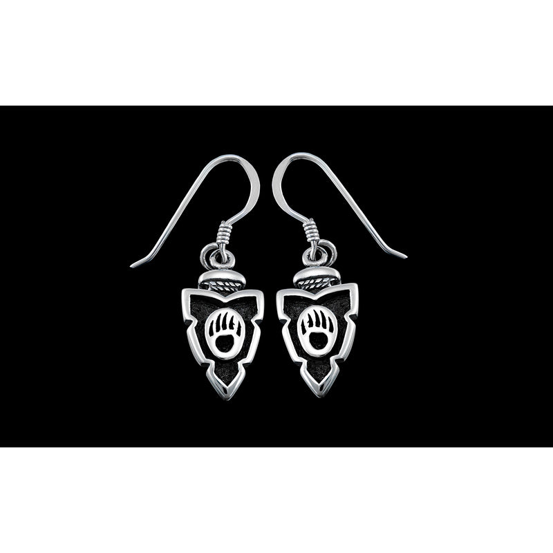 Arrowhead Earrings • 925 Sterling Silver • Native American Inspired