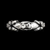 Size 8.5-925 Sterling Silver Kissing Fogs Band Ring