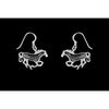 925 Sterling Silver Horse Earrings • Navajo Handcrafted • Equestrian Jewelry