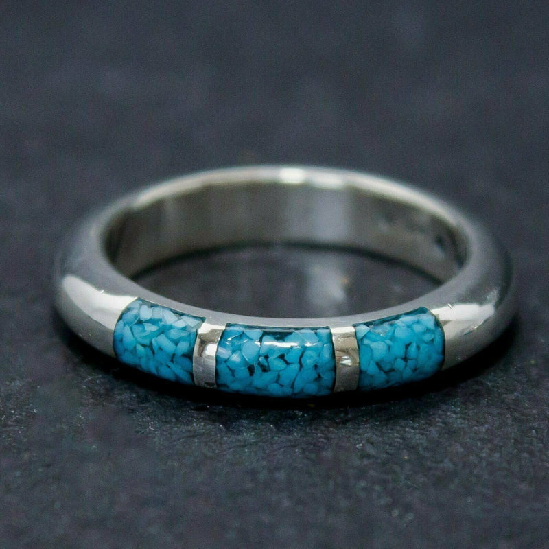 Turquoise Statement Ring • Navajo Handmade Ring • 925 Sterling Silver Jewelry