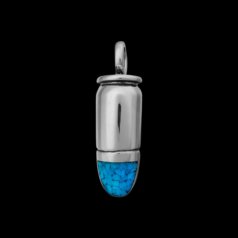 Bullet Pendant, 925 Sterling Silver Pendant, Ammo Pendant, Ammunition Pendant, 380 Auto Jewelry