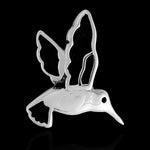 Hummingbird Pendant, 925 Sterling Silver, Hummingbird Charm