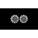 Sterling Silver Sunflower Earrings in Post or Dangle (Dangle)