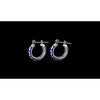 Lapis Lazuli Spiral Hoop Earrings
