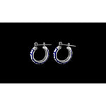 Lapis Lazuli Spiral Hoop Earrings