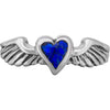 Size 7 - Lapis Lazuli Sterling Silver Soaring Heart Ring