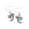 Sterling Silver Winged Devil Earrings with Pitchfork – Halloween Special