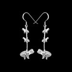 Sterling Silver Native American Frog Fetish Earrings