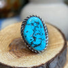 Sterling Silver Kingman Turquoise Ring – Size 7.25