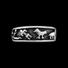 Size 8-925 Sterling Silver Native American Symbols Ring, Detailed Native Design, Symbolic Jewelry, Statement Band