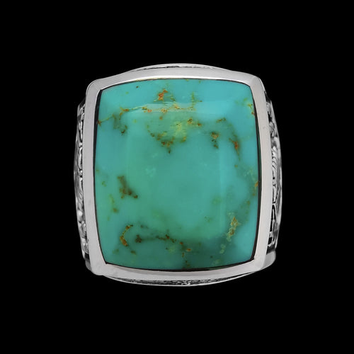 Mountain Cabin Ring • 925 Sterling Silver • Navajo Handmade • Size 8
