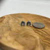 Sterling Silver Tiny Rainbow Stud Earrings