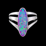 Three Prong Oval Ring