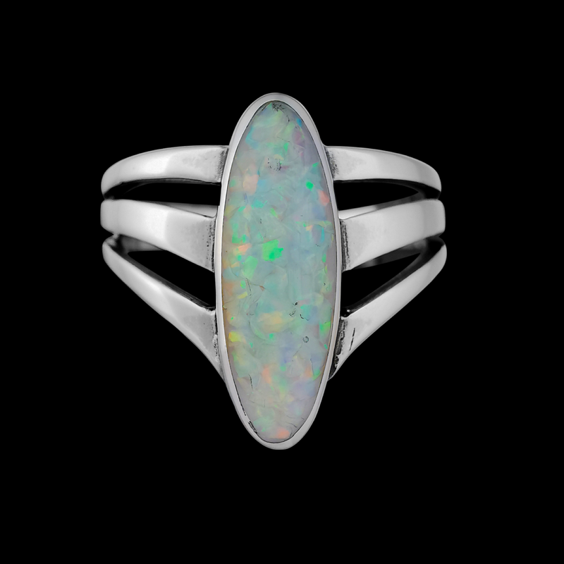 Three Prong Oval Ring