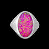 Domed Oval Faced Ring