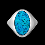 Domed Oval Faced Ring