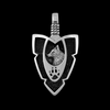 Iconic Wolf Arrowhead Pendant