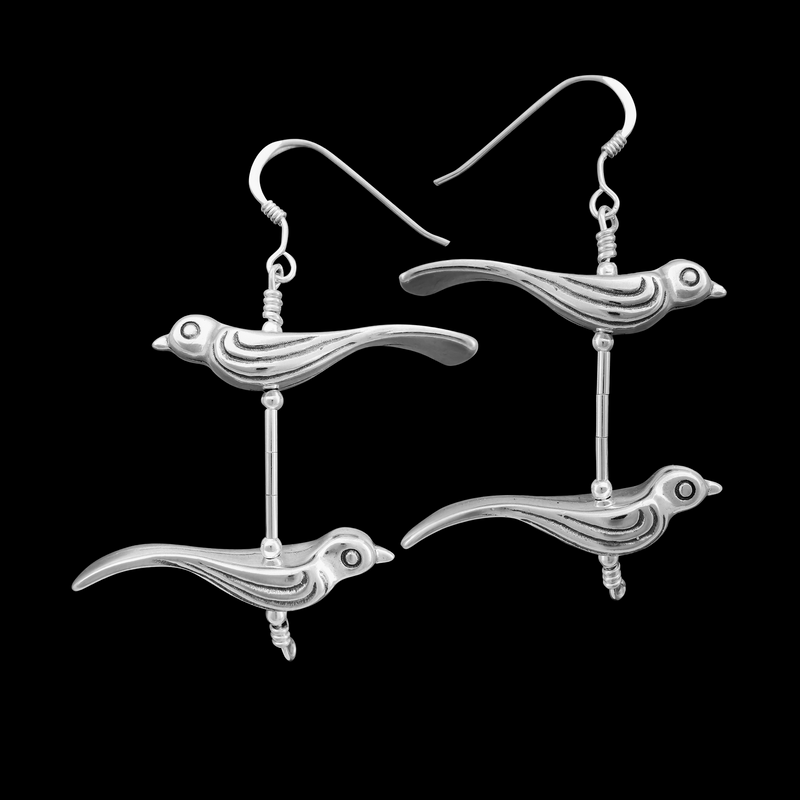 Fetish Animal Dangle Earrings (Bear, Roadrunner, Turtle & Frog)