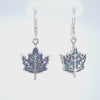 ER381 Maple Leaf Dangle Earrings